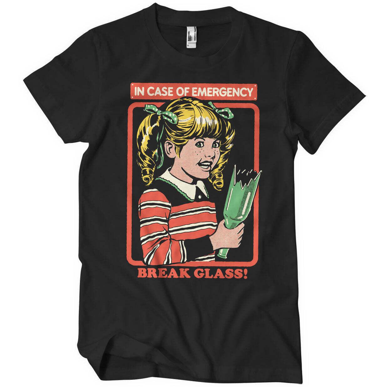 Licensed Steven Rhodes In Case of Emergency Break Glass Mens T-Shirt XXL