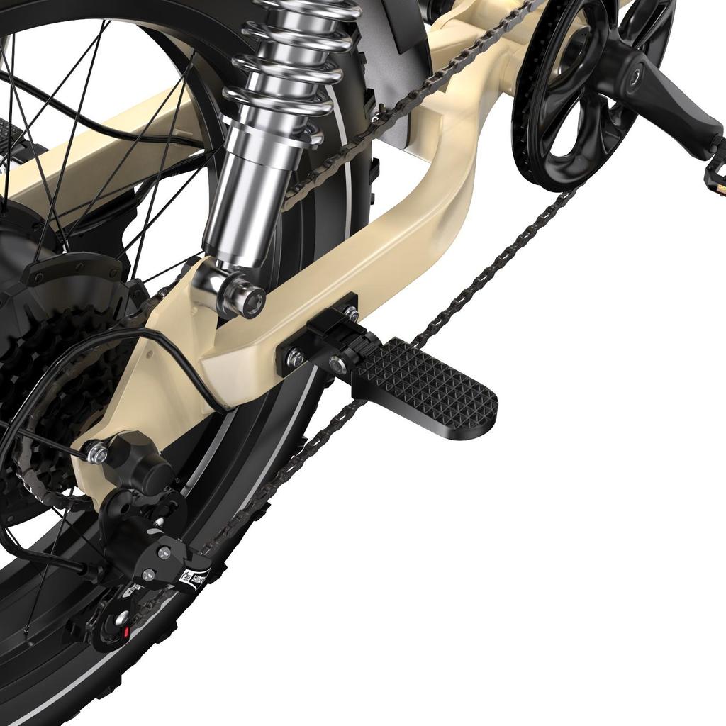 ONESPORT W77 Electric Bike - 48V 250W Motor, 90km Range, 20"x4.0" Tires, Hydraulic Brakes, Bluetooth Support for Urban Commute