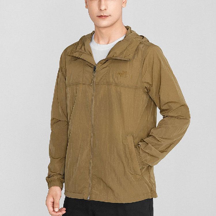 The North Face Jackets Men's Brown Hooded Thin Straight Fit NF0A5AZK-PLX