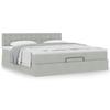 Maison Exclusive - Cadre de lit ottoman avec matelas gris clair 160x200 cm velours