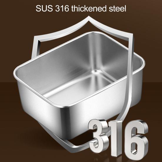 Stainless Steel Food Storage Containers Airtight Snack Containers with Lid Stackable Lunch Box for Camping Picnics School