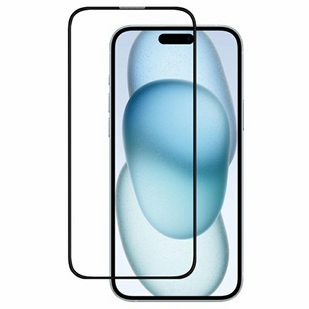 

KZDOO For iPhone 16 Plus/15 Plus/14 Pro Max Anti-Dust Clear Screen Protector 3D Curved AB Glue Tempered Glass Film Type A