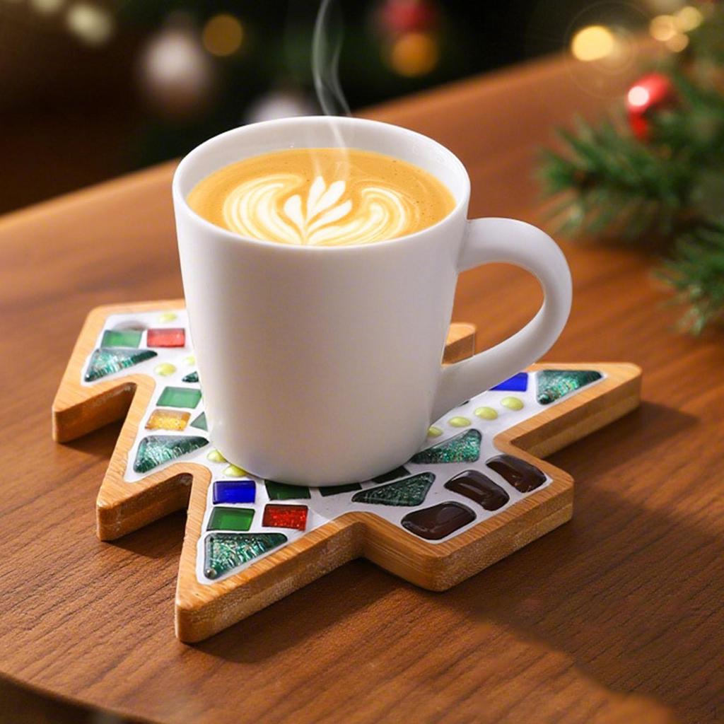 Mosaic Coaster Craft Decor Christmas Gift Make Your Own Mixed Color