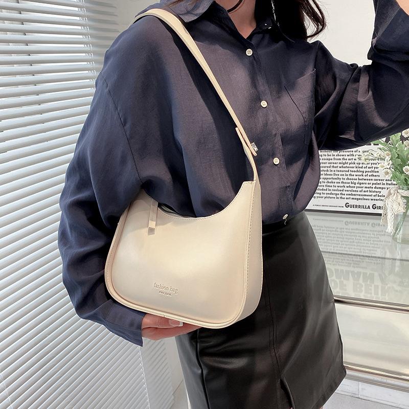 Small Designer Women's Black Bag Simple Retro Crossbody Bags Luxury Pu Leather Female Handbags Pure Color Bucket Shoulder Bag
