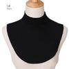 Muslim Hijab Neck Cover Fake Collar Turtleneck Neck for Women False Shirts Collar Cotton Jersey Plain Modal Turtleneck