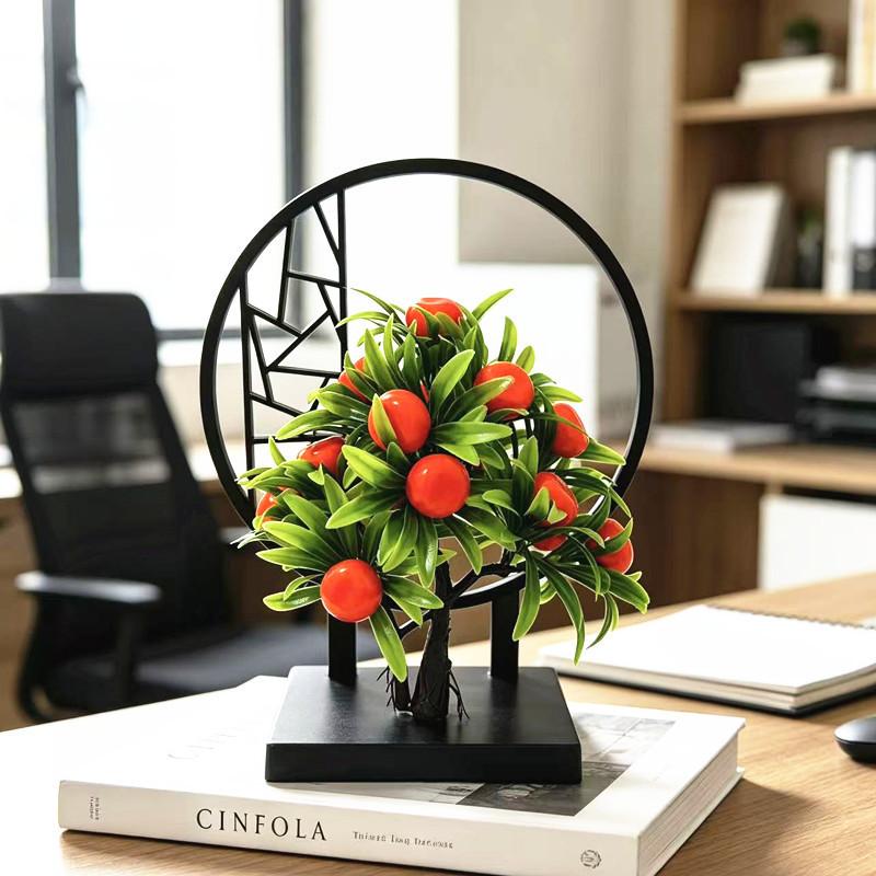 Fruits Tree Artificial Bonsai Plant For Home Decor Gift For Housewarming