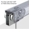 Trolley Assembly,Upgraded Load and Stable 4 Wheel Light Duty for Use with All 1-5/8" or Taller Strut Channel(Pack of 4)……