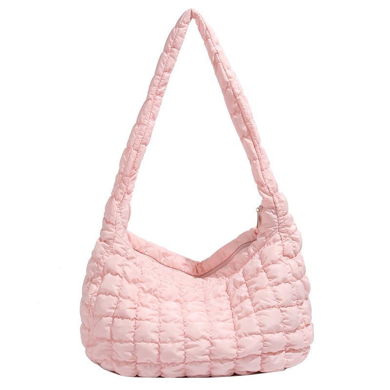 Air Down Cotton Bag, Bubble Cloud Bag, Pleated Diamond-shaped Single-shoulder Bag, Versatile Crossbody Bag