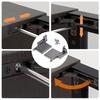 2Pcs Hydraulic Damping Buffering Hinge Aluminum Frame Glass Door Hinge Cabinet Door Buffer Door Hinge Easy To Install