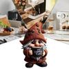 Cute Coffee Gnome Figurine Unique Desktop Ornament Micro Landscape Miniature Sculpture  Kitchen