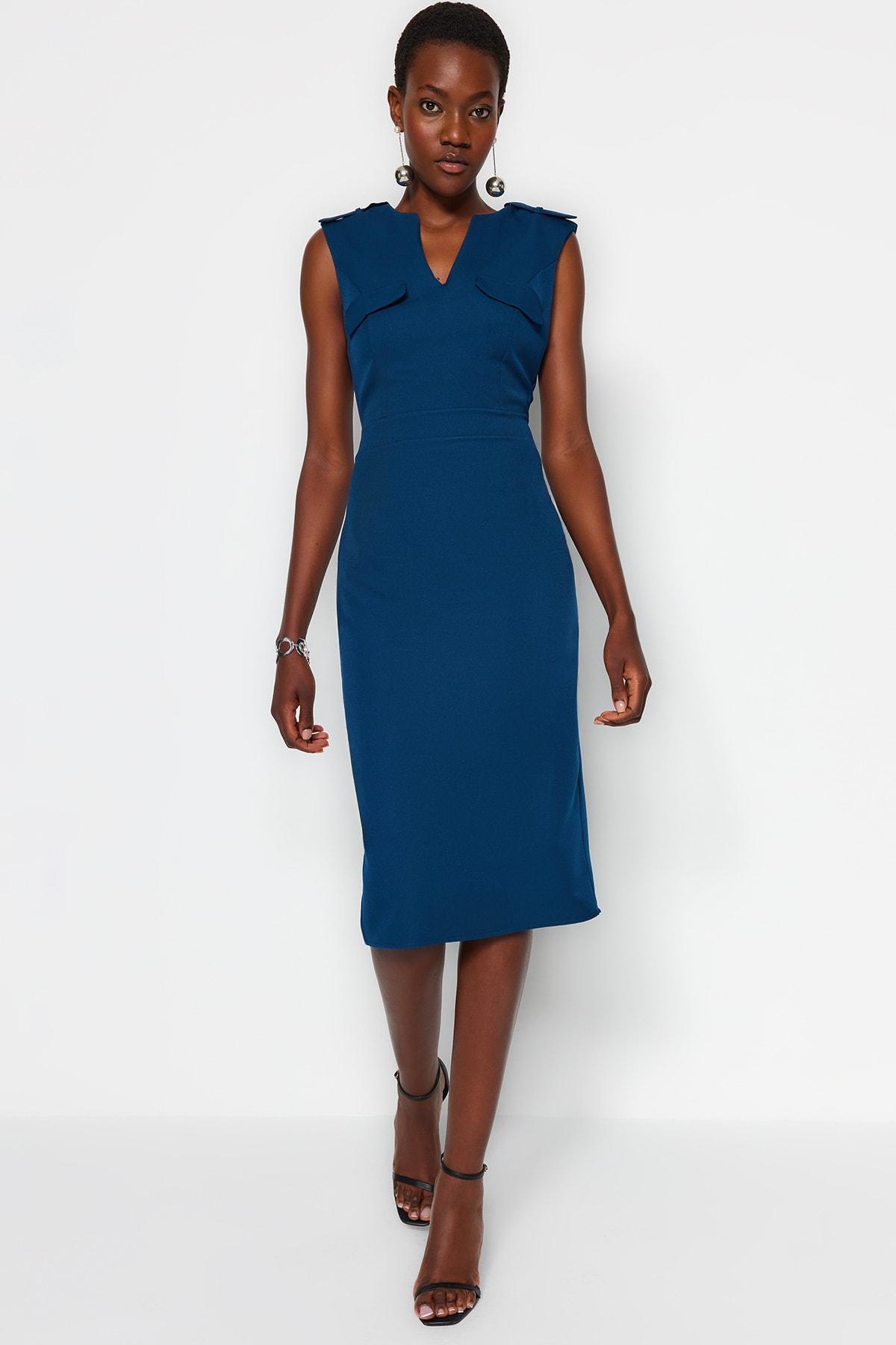 

Тканое платье с карманами Oil TWOAW23EL00231..