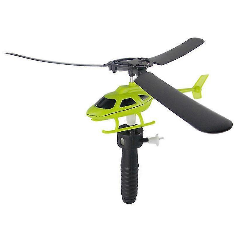 3pcs Outdoor Helicopters Fly Drawstring Gift Kids Children Helicopter Toys Pull String Handle Helicopter Educational Toy