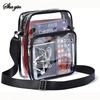 1PC Pvc Transparent Storage Bag With Adjustable Shoulder Strap, Large Capacity Crossbody Bag, Travel Money Bag