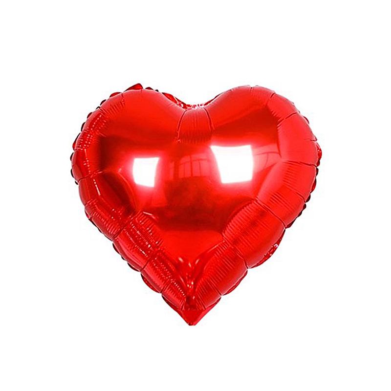 Love Heart Aluminum Foil Balloon for Weddings, Engagements, Proposals, and Birthday Decor.