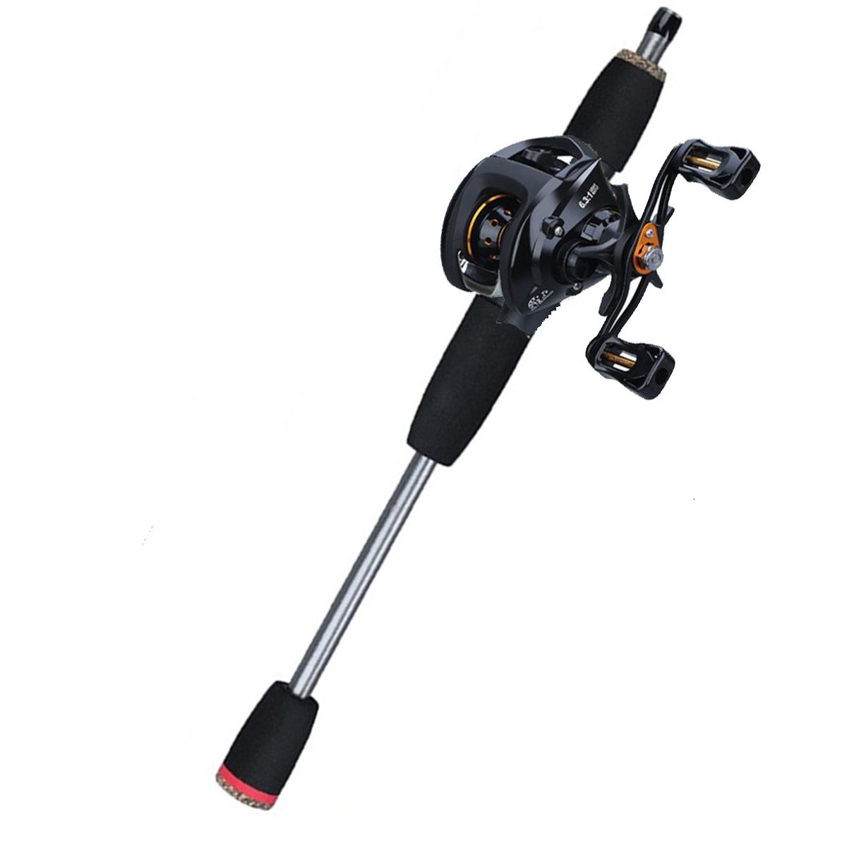 

Sougayilang 3 цвета портативная 5-секционная карбоновая удочка и 12 + 1BB катушка для наживки и приманка для лески Right handle чёрный