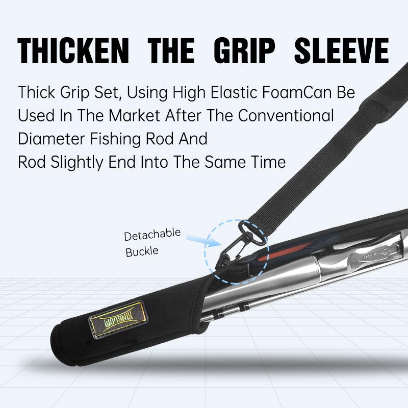 Kingdom Spinning Fishing Rods 73cm-152cm Casting Rod Protection Rope Length Adjustable For Protection Rods Cap Pole Storage Bag