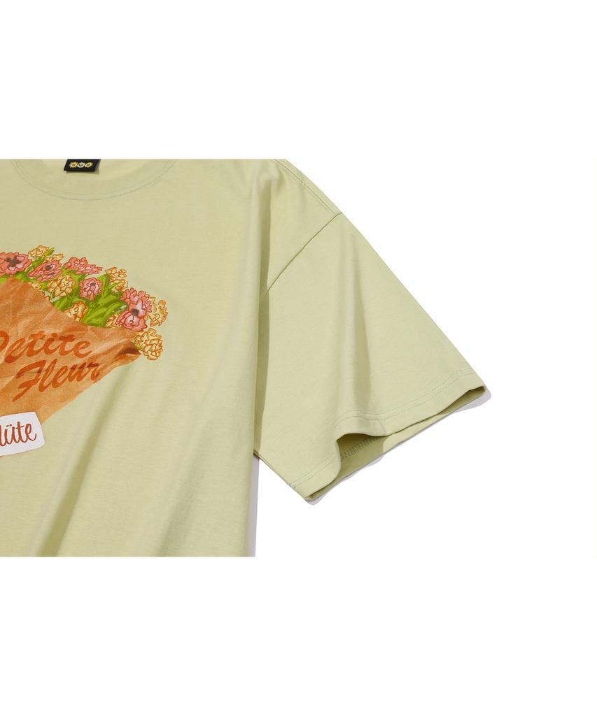 CPGN STUDIO Dtp Petit Flower Short Sleeve T-Shirt Olive