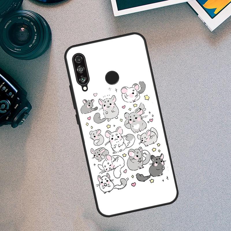 

Милый мультяшный шиншилла для Huawei Nova 9 10 SE 8i 12i 11i 12s Y73 Y72 Y61 Y91 Y90 Y70 Y60 P30 P40 Lite P60 Pro Чехол Nova 11 Pro