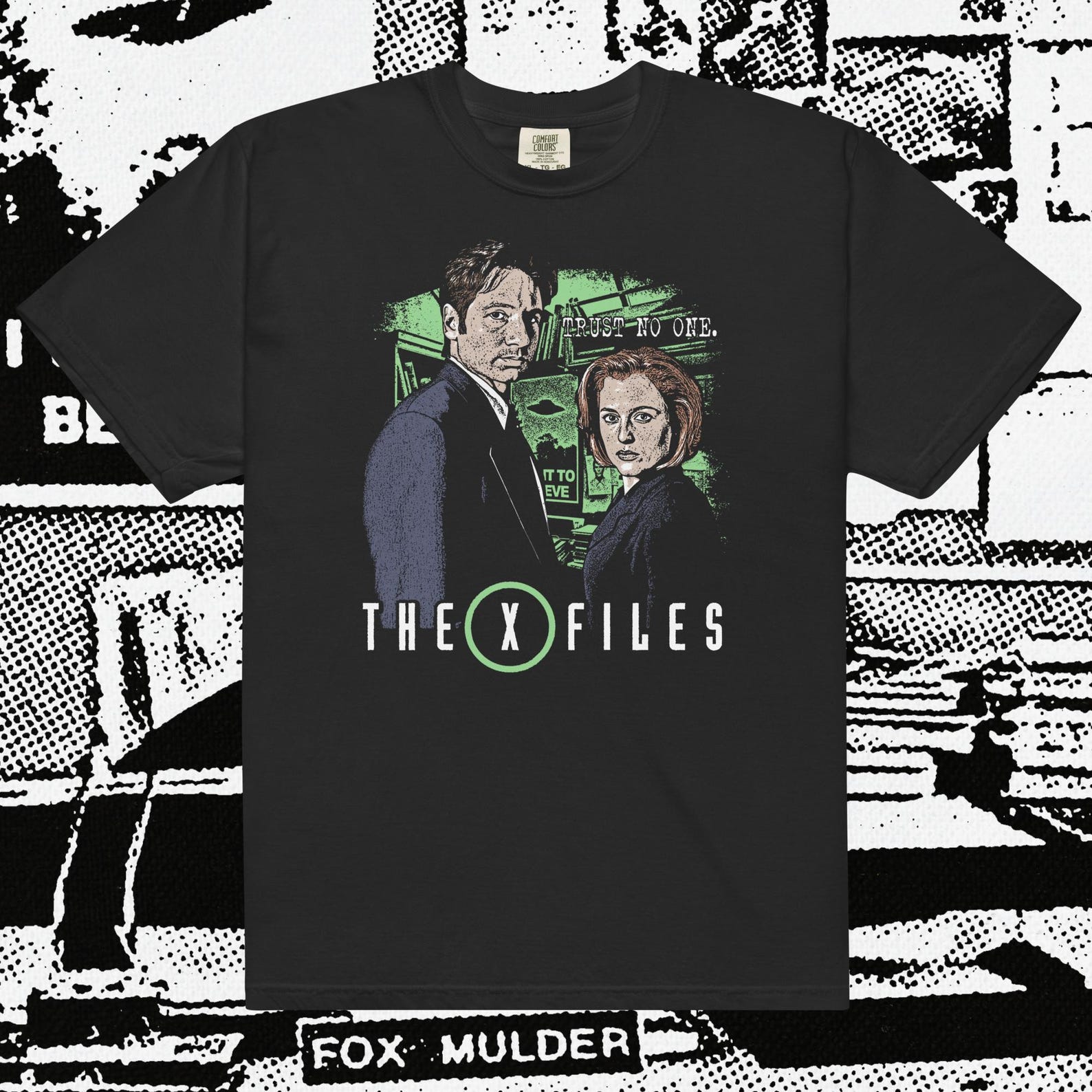 X Files Sci Fi Tv Show: Comfort Colors T-Shirt 4XL