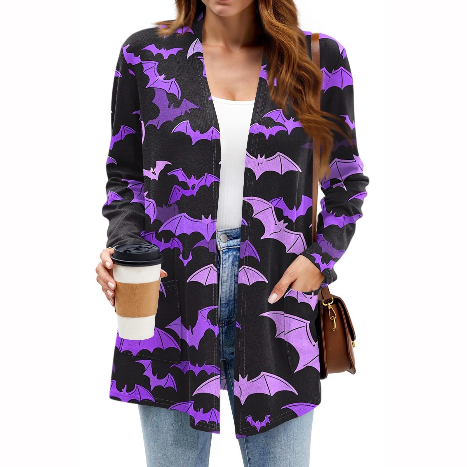 

Женские легкие кардиганы с открытой передней частью, с длинными рукавами, повседневные, свободные, тонкие кардиганы с карманами XL