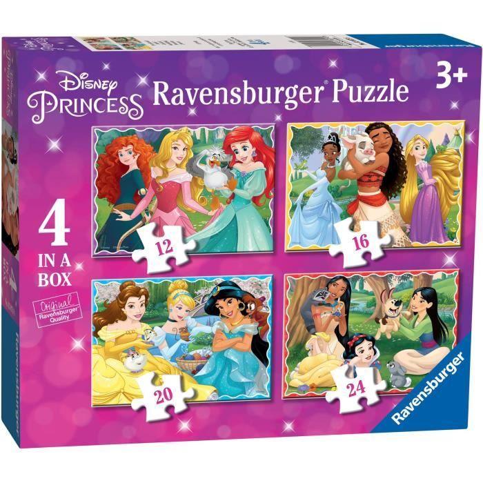 Ravensburger Disney Princess 4 Dans Une Boîte Puzzles