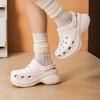 Crocs Zoccoli Bae Shining Balenottera Piccola Semplici Comodi Zoccoli Donna gesso 207261-0WV