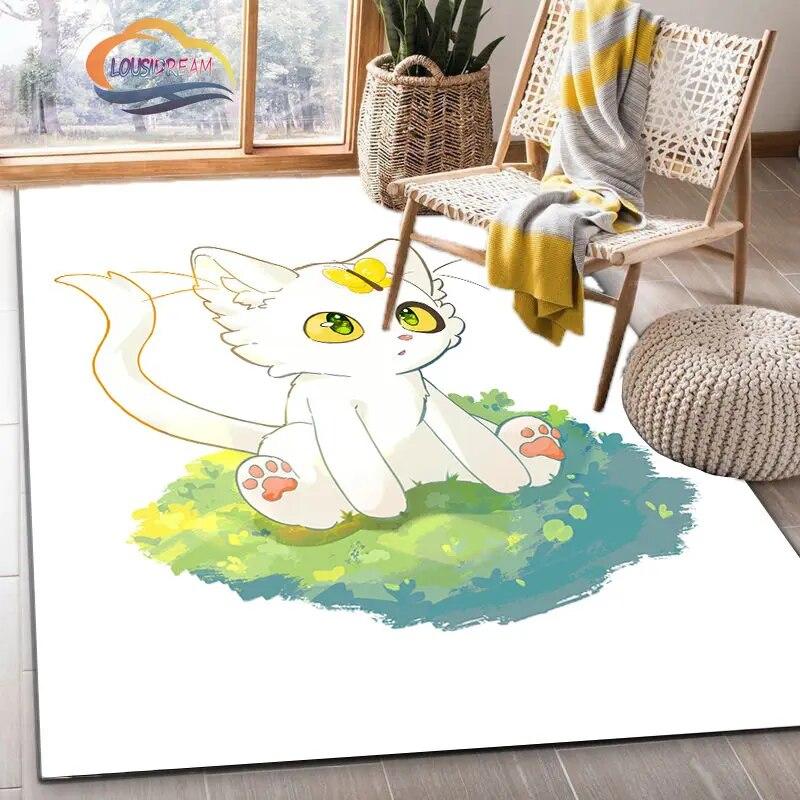 Latest Animated Suzume Anime Carpet 3D Printing Decorative Floor Mat for Children and Girls Living Room Bedroom Sofa Area Rug