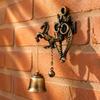 Metal Wall Mount Doorbell 4.53x 2.76in Dinner Bell Wall Shopkeeper Bell  Home Decoration