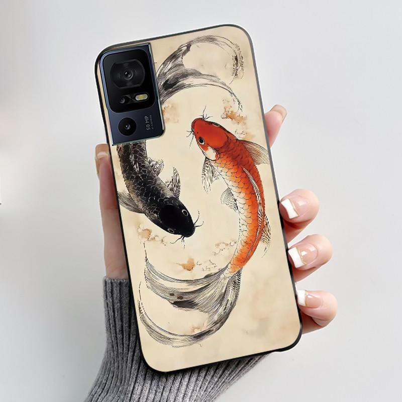 Phone Case For TCL 40 SE 40SE 40 XL 40R 40XL 40T Case Luxury Cute Cool Cartoon Black Soft Silicone Cover Protective Shell Coque