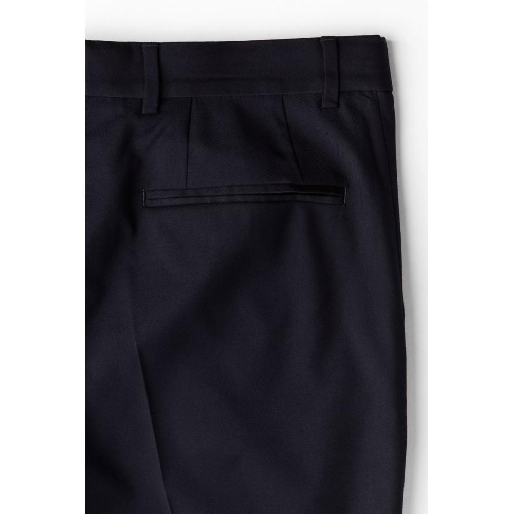 H M Suit Pants sliM Fit Navy Blue