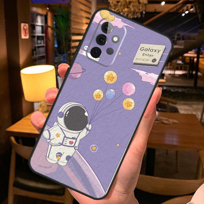 Star Astronaut Cute Case For Samsung Galaxy A16 A06 A26 A36 A56 A52 A53 A33 A13 A34 A54 A14 A15 A35 A55 A22 A32