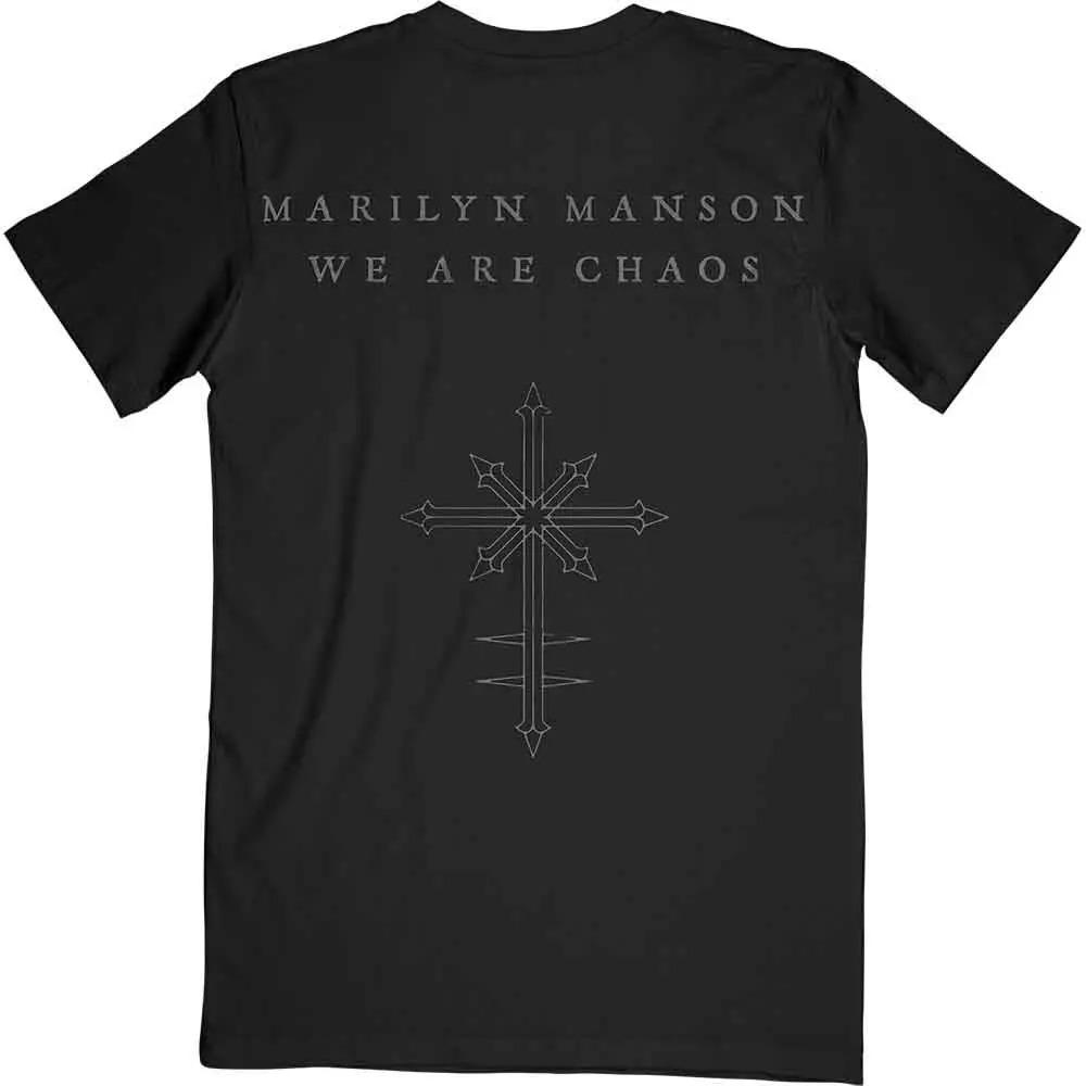 Marilyn Manson Band Psychic Horns graphic 2026 T shirt Cotton Unisex Men‘s Women's T-Shirt Y2k Oversized Vintage Tee Fans Gifts