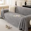 Plush Sofa Towel Full Cover Cream Windproof Cat Claw White Sofa Blanket High-end Thickened Anti-slip Sofa Cover