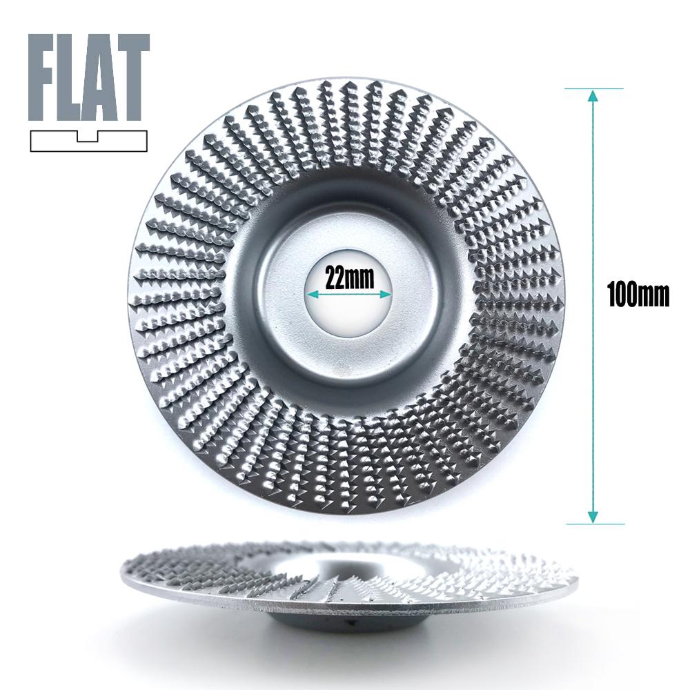 100mm Plane Bevel Angle Grinding Wheel 16/22mm Aperture Rotary Disc Sanding Woods Carving Tool Abrasive Disc for Angle Grinder