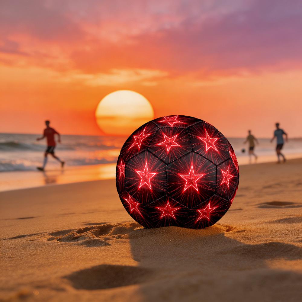 1pc Star Burst Size 5 Soccer Ball Professional Match Training Football Indoor &Outdoor Sports Ball Lightweight Durable c6524 Size 5