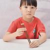 21cm Cartoon Chicken Wing Wood Chopsticks for Primary Students - Non-Toxic, Paint & Wax-Free, Perfect for Learning.