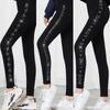 Leggings Shuang Yi pour Femme Grande Taille avec Strass – Style Printemps Fin, Haute Élasticité, Portables en Extérieur