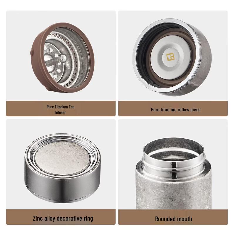 TAFUCO Pure Titanium Tea Separation Insulated Bottle
