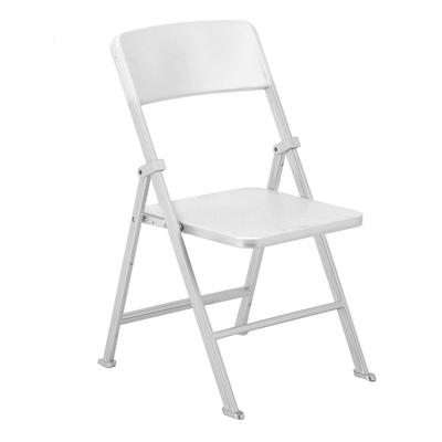 Miniaturní nábytek pro domeček pro panenky v měřítku 1/6 Skládací židle pro panenky Akční figurka Stříbrná