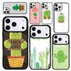 Hülle Case für iPhone 17 Air 16 Pro Max 15 Plus 11 13 Mini 14 12 Rückseite Handyhülle Umarmung Kaktus Sommer