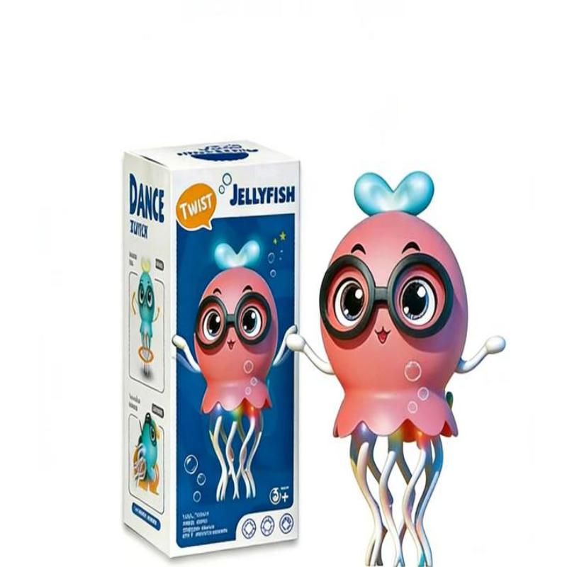 Dancing Jelly Fish Toy Smart Tentacle Explorer With Led Lights Music Automatic Obstacle Sensor Toy