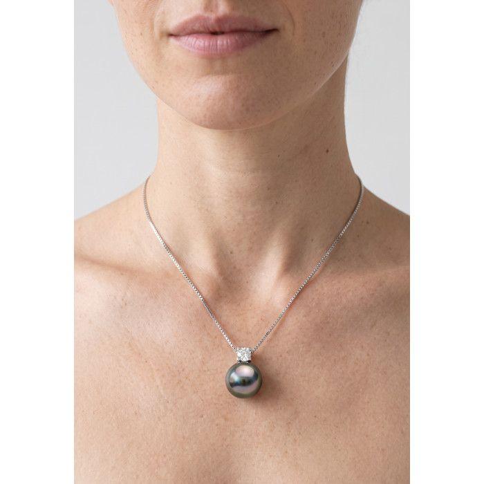 Collier - PEARLS & COLORS - Pearls & Colors - Perle de culture de Tahiti 8-9 mm - Ronde - Argent 925