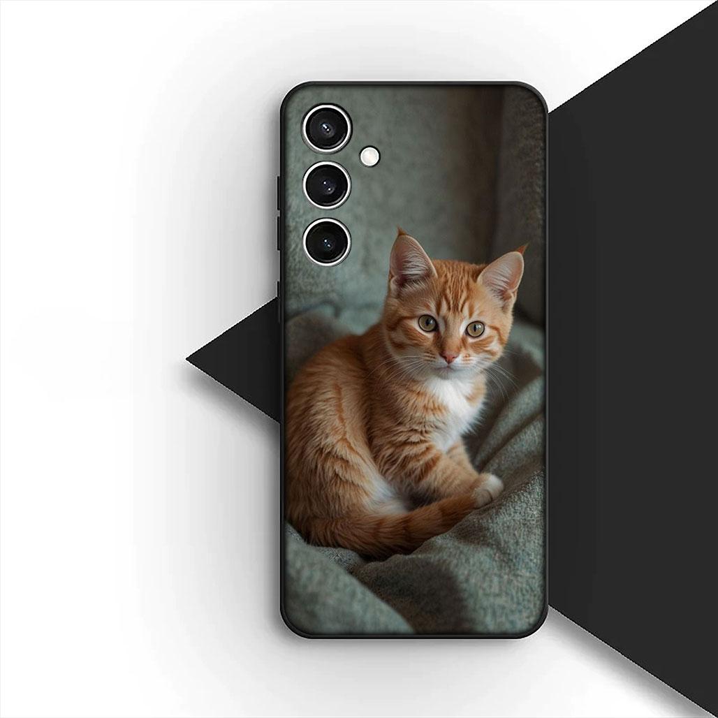 

Kitten Cat Meow Silicone Cover for Apple iPhone 17 12 13 Pro Max Mini ProMax 7 + 8 Plus Air 8+ Coque Phone Case iPhone Air
