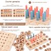 Childrens Wooden Math Learning Number Matching Arithmetic Board Educational Toy For Preschoolers