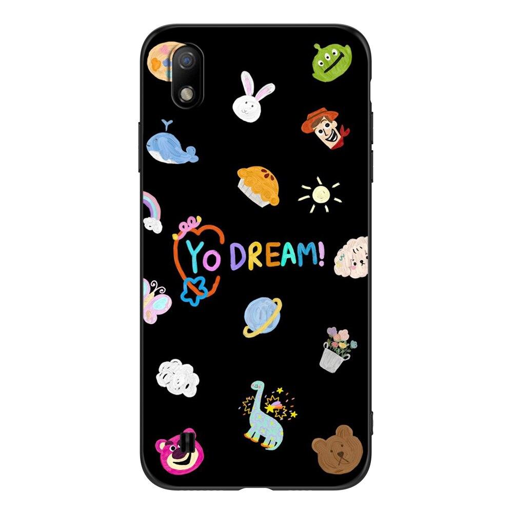 For ZTE Blade A7 2019 Phone Back Cover Black Tpu Case Cute Funy