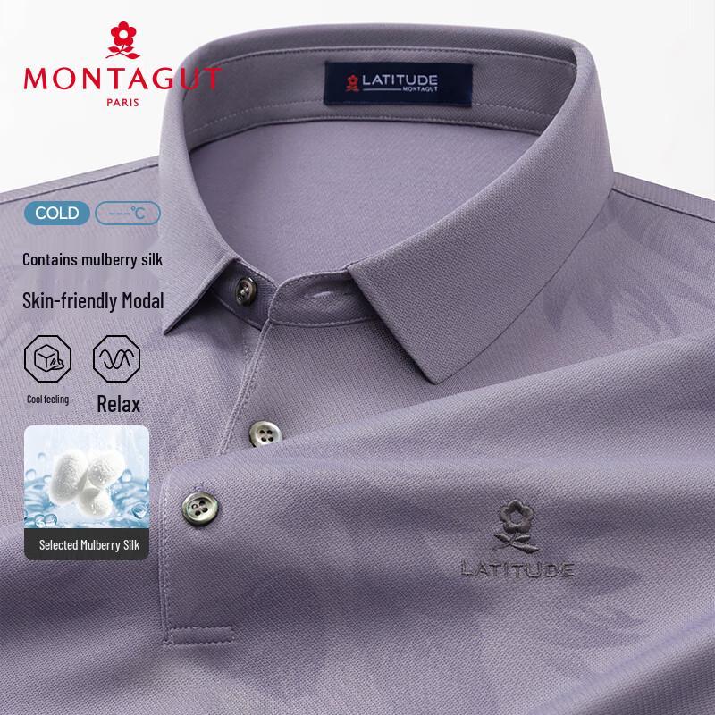 MONTAGUT Men s Summer Short Sleeve Polo Shirt 48