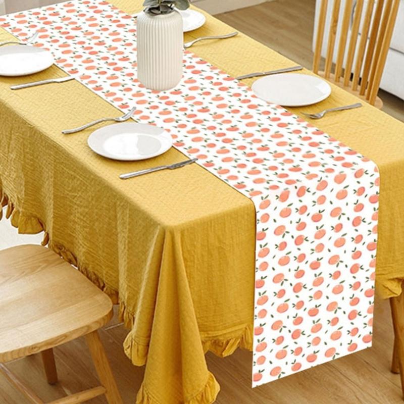 Frucht Fruchtmuster Tischläufer Lebendiger Akzent Für Esstische Aus Polyester Perfekt Für Restaurants Und Häuser