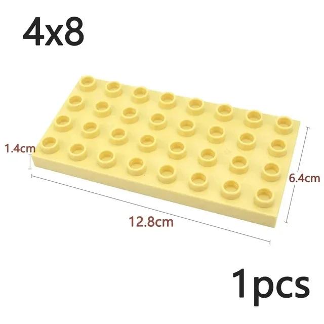 Duploes Velká velikost Základní deska Více velikostí 16x16 8x8 4x4 Cihly Montážní desky Velké částice Figurky Stavební bloky Dětské hračky