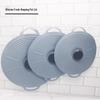 Silicone Fresh-Keeping 3-Piece Set: Large, Medium & Small Lids - Spill-Proof, Leak-Proof, Dust-Proof Cookware & Oil Splatter Guards