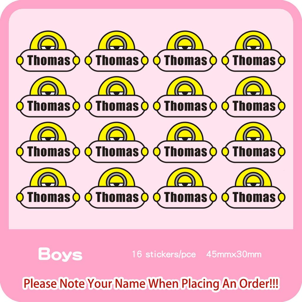 Custom Cartoon Iron On Name Sticker Heat Transfer Label Print On T-Shirt Hoodies Patches For Clothing Thermal Stickers Applique